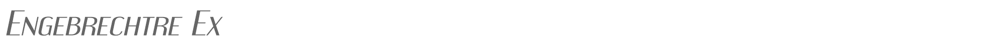 Engebrechtre engebrechtre ex it.ttf font preview